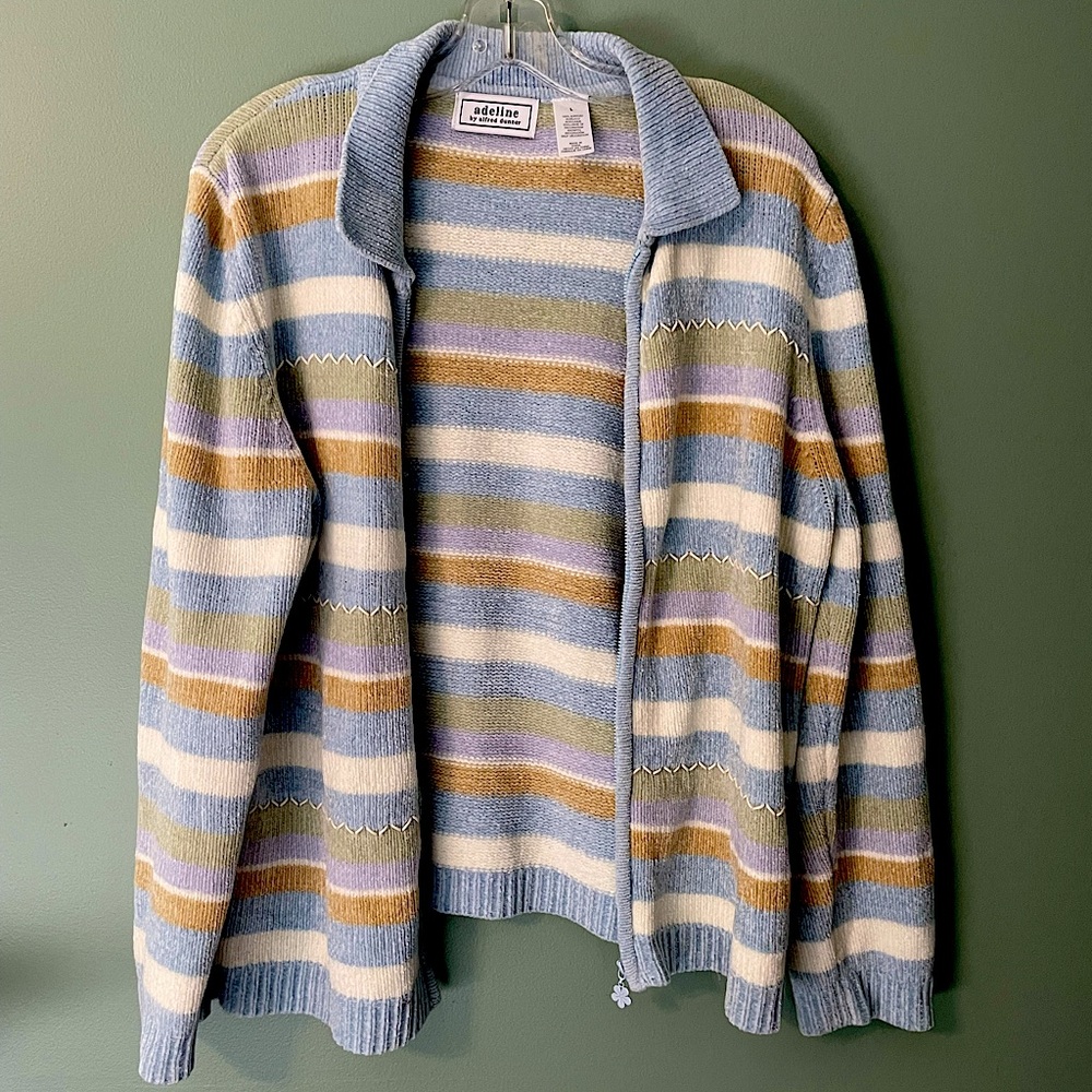 Alfred Dunner Pastel zip up size L✨